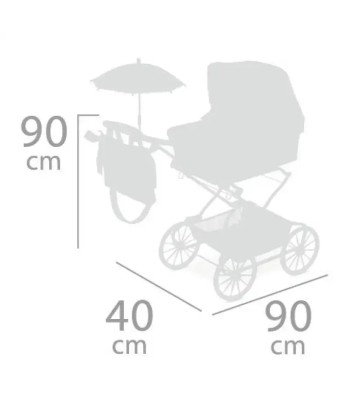 Carrozzina inglesina bambolotto reborn 50-60cm Amélioration de cerveau avec