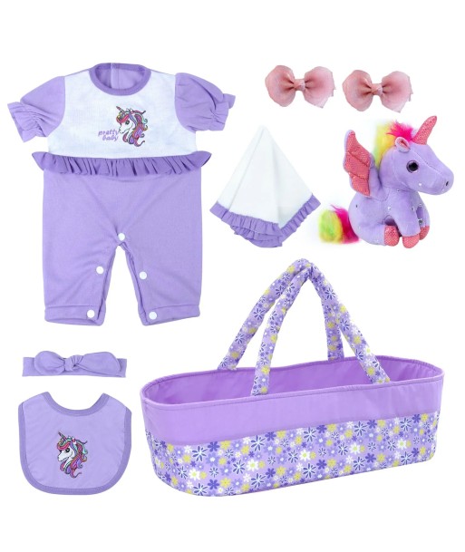 Set x7 accessoires licorne pour poupées reborn français