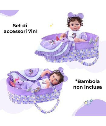 Set x7 accessoires licorne pour poupées reborn français