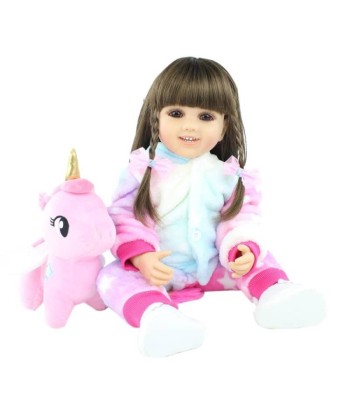 Bambola reborn femmina peluche gigante unicorno - Jasmina Voir les baskets