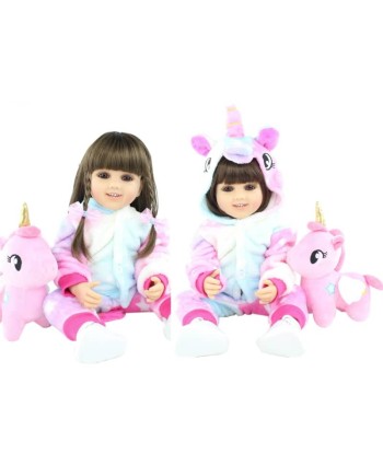 Bambola reborn femmina peluche gigante unicorno - Jasmina Voir les baskets