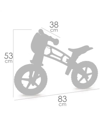 Bicicletta senza pedali bambini 3-5 anni blu pas cher 