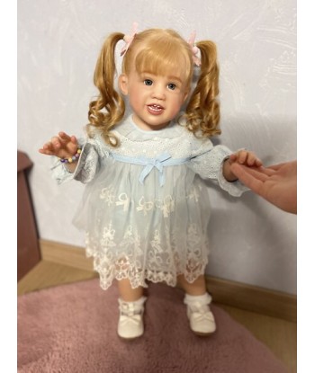 Bambola reborn toddler femmina (80cm) capelli lunghi - Mia by Bountiful Baby vous aussi creer 