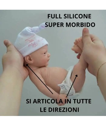 Bambola reborn 32cm neonato prematuro full silicone morbido - LUNA vous aussi creer 