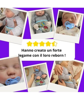 Bambola reborn realistica occhi chiusi 50cm - THEO Le MVP de beaucoup