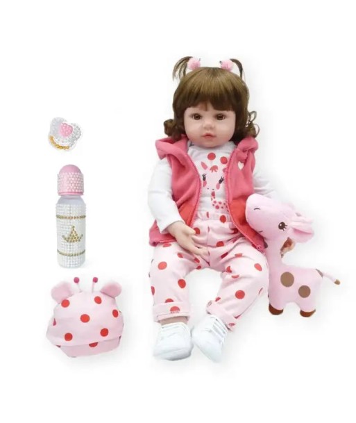 Bambola reborn vestiti/accessori da neonato 47cm - MENINA plus qu'un jeu 