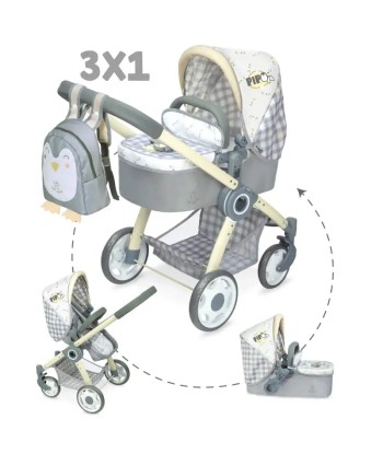 Passeggino reborn pieghevole penguin 3in1 outlet