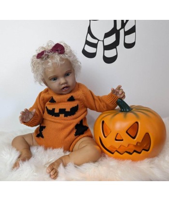 Bambola reborn femmina capelli ricci Halloween - Lottie by Laura Lee Eagles (edizione limitata) hantent personnes