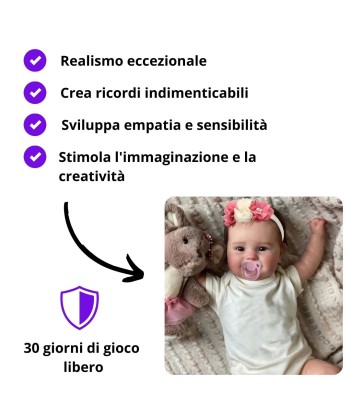 Bambola reborn femmina realistica 50cm - MINA les ligaments