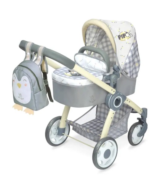 Passeggino reborn pieghevole penguin 3in1 les muscles