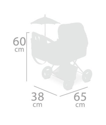 Carrozzina pieghevole per bambola reborn (+ombrellino) Economisez 