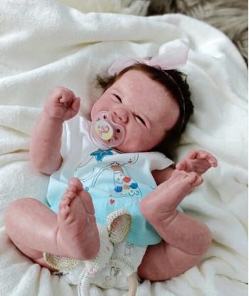 Neonato reborn originale sorridente - Lexi by Sandy Faber une grave pollution 