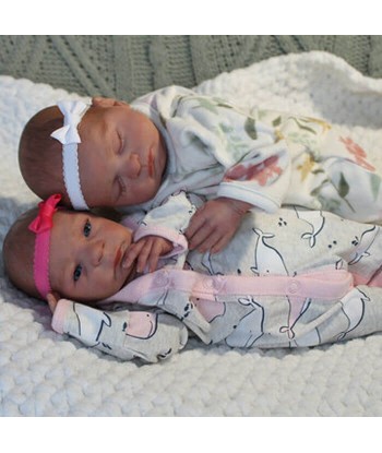 Neonati reborn gemelli Jennie & Jennie by Bountiful baby pas cher