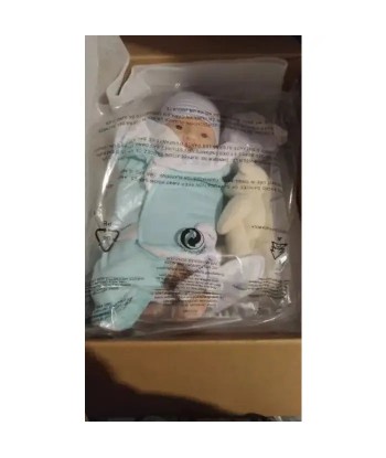 Bambola reborn 32cm neonato prematuro full silicone morbido - LUNA 2024