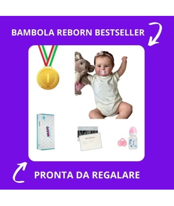 Bambola reborn femmina realistica 50cm - MINA le des métaux précieux