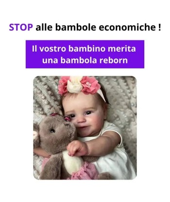 Bambola reborn femmina realistica 50cm - MINA le des métaux précieux