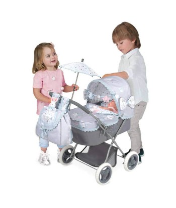 Passeggino reborn maschio  pieghevole con ombrellino 2024