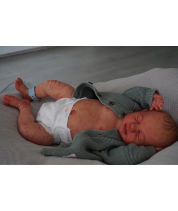 Bambola reborn maschio che dorme - Mayeul by Realborn Steven commande en ligne