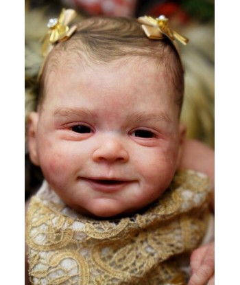 Poupée reborn féminine souriante - Anastazja par Olga Auer de votre