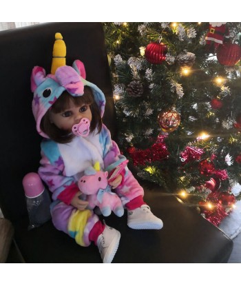 Bébé reborn pyjama licorne - BIANCA Par le système avancé 